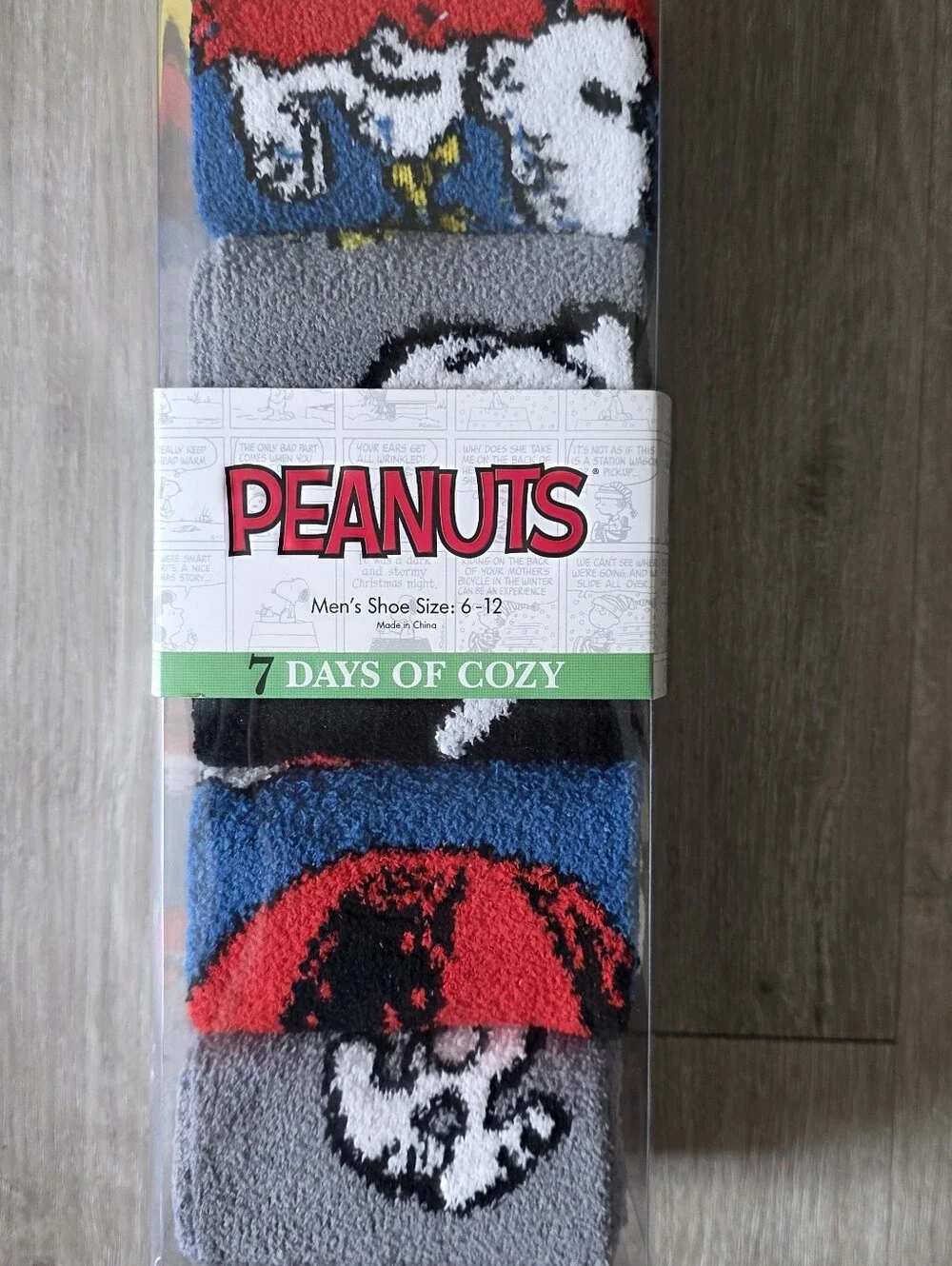 NWT Peanuts Character Socks 7 Pairs